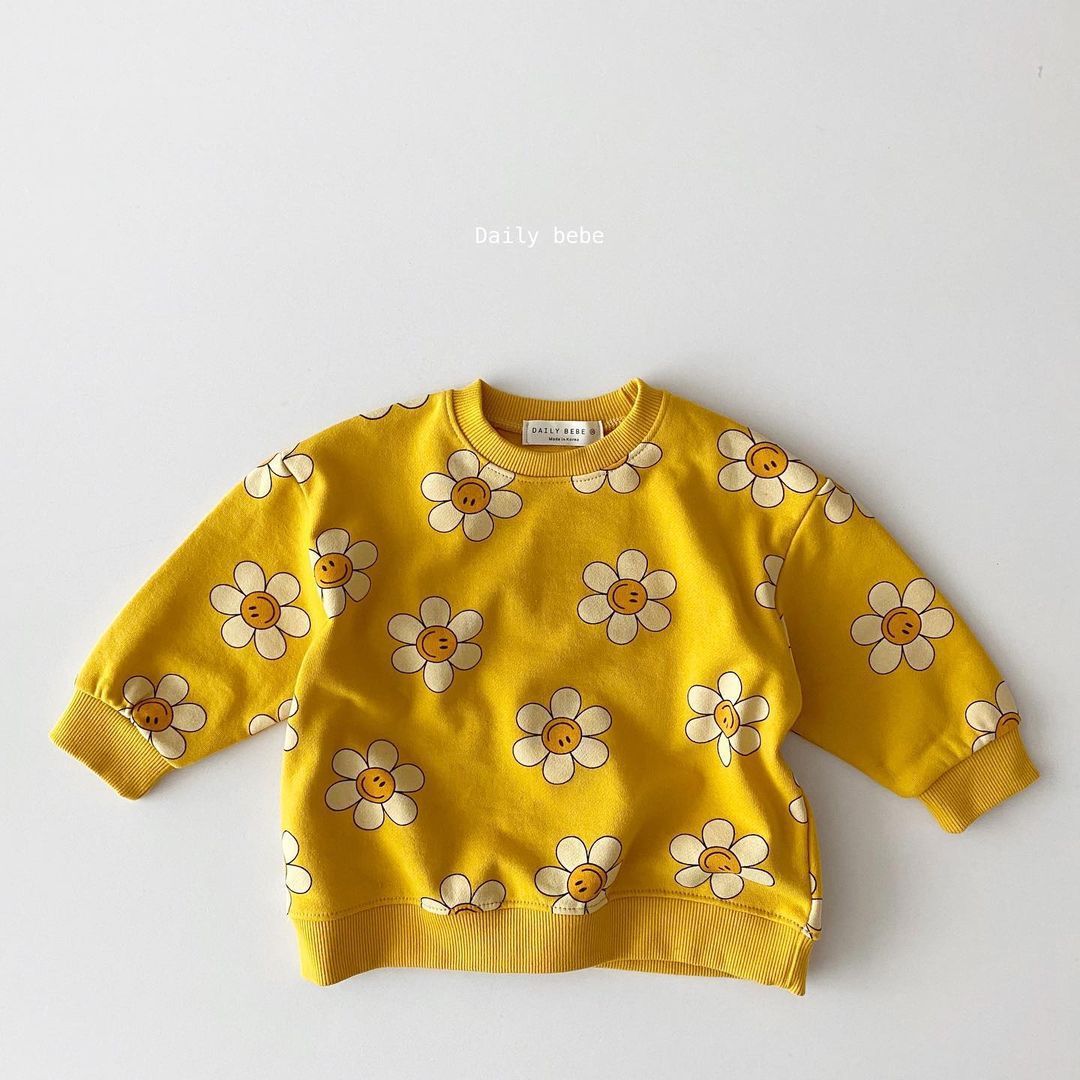 Casual Sweatshirt met Zonnebloem Anime voor Kinderen