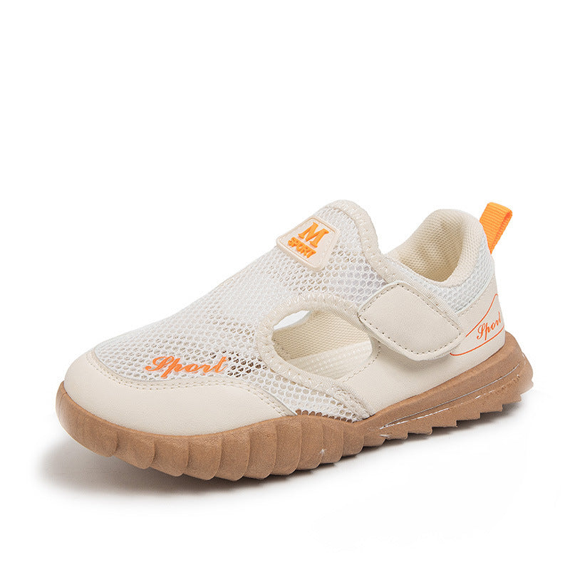 Casual Effen Kleur Ademend Sportschoenen van Mesh met Klittenband voor Kinderen
