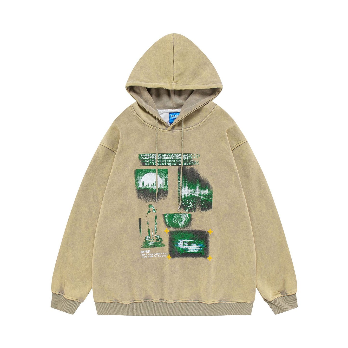 Hoodie met retro print