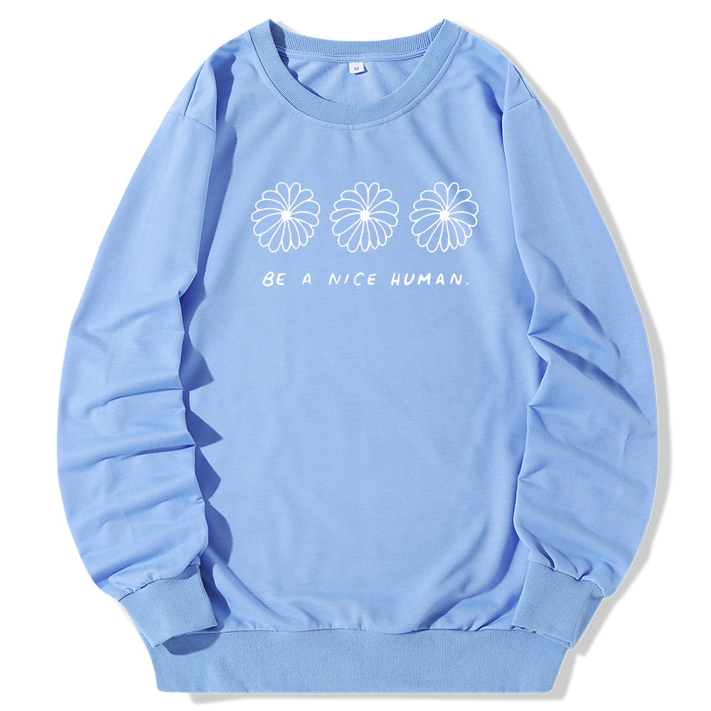 Europese en Amerikaanse Sweatshirt met Ronde Hals en Cartoonprint voor Dames/ Plus-size & Meiden