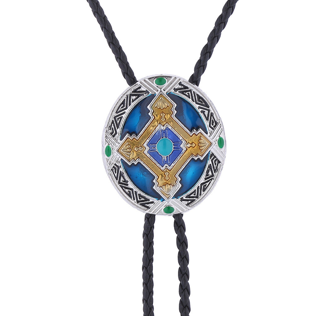 Indiase Orgineel Ontwerp Aboriginal Totem Stropdas Clip voor Heren