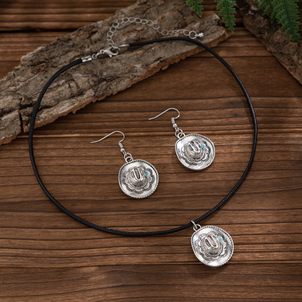 Modieuze Eenvoudige Diverse Sieradenset Retro Sun Halsketting en Oorbellen (Halsketting ook Apart Verkrijgbaar) Imitatie Parelmoer en Verstelbare Sluiting voor Dames