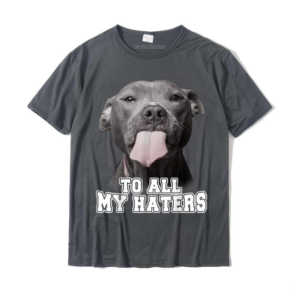 Amerikaanse Casual Ronde Hals T-shirt met Tekst Hondenprint en Korte Mouwen voor Unisex