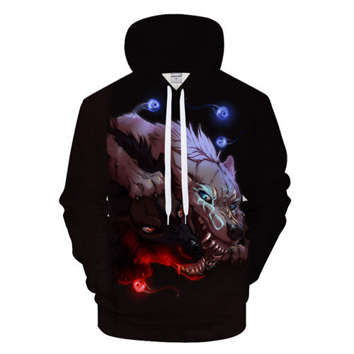 Hoodie met digitale print