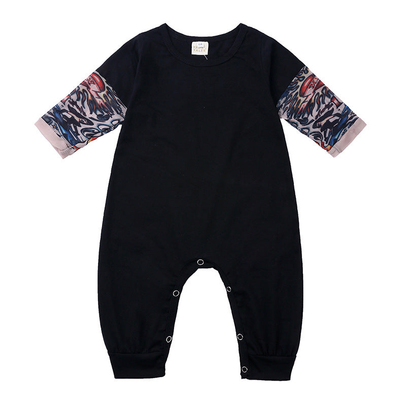 Casual Baby / Peuter Kruip-pak /Jumpsuit met Lange Mouwen Tattooprint