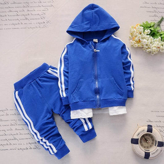 Trendy Tweedelig Sport-Outfit Hoodie & Broek voor Baby's / Peuters