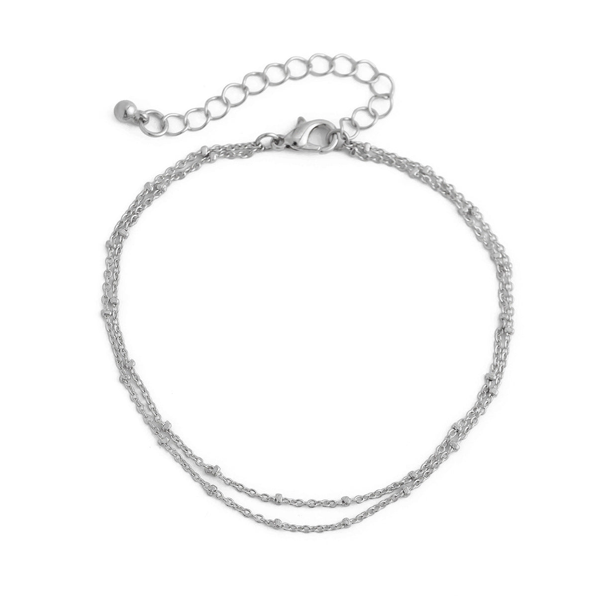 Eenvoudige Strandstijl Dubbellaagse Arm/Enkelbandje van Legering enkelketting met Gepersonaliseerde Kralen voor Dames