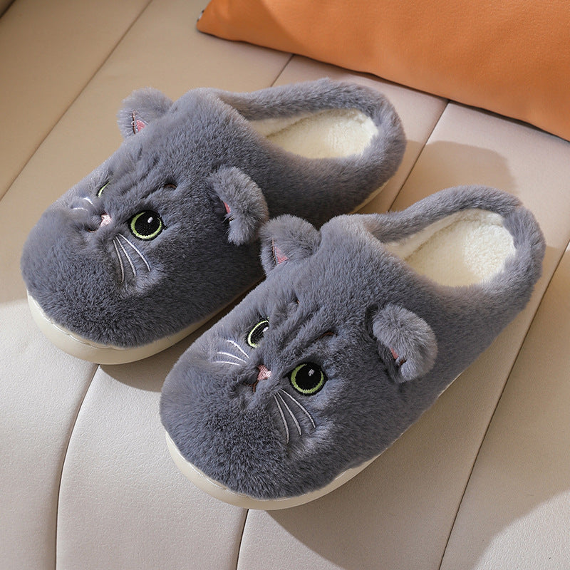 Winterse Warme Zachte Antislip Kitty-pantoffels voor Unisex