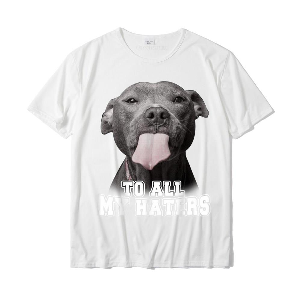 Amerikaanse Casual Ronde Hals T-shirt met Tekst Hondenprint en Korte Mouwen voor Unisex