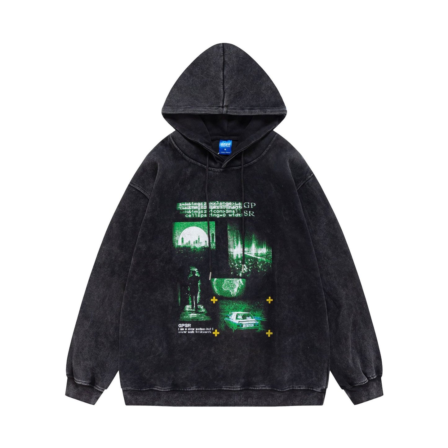 Hoodie met retro print