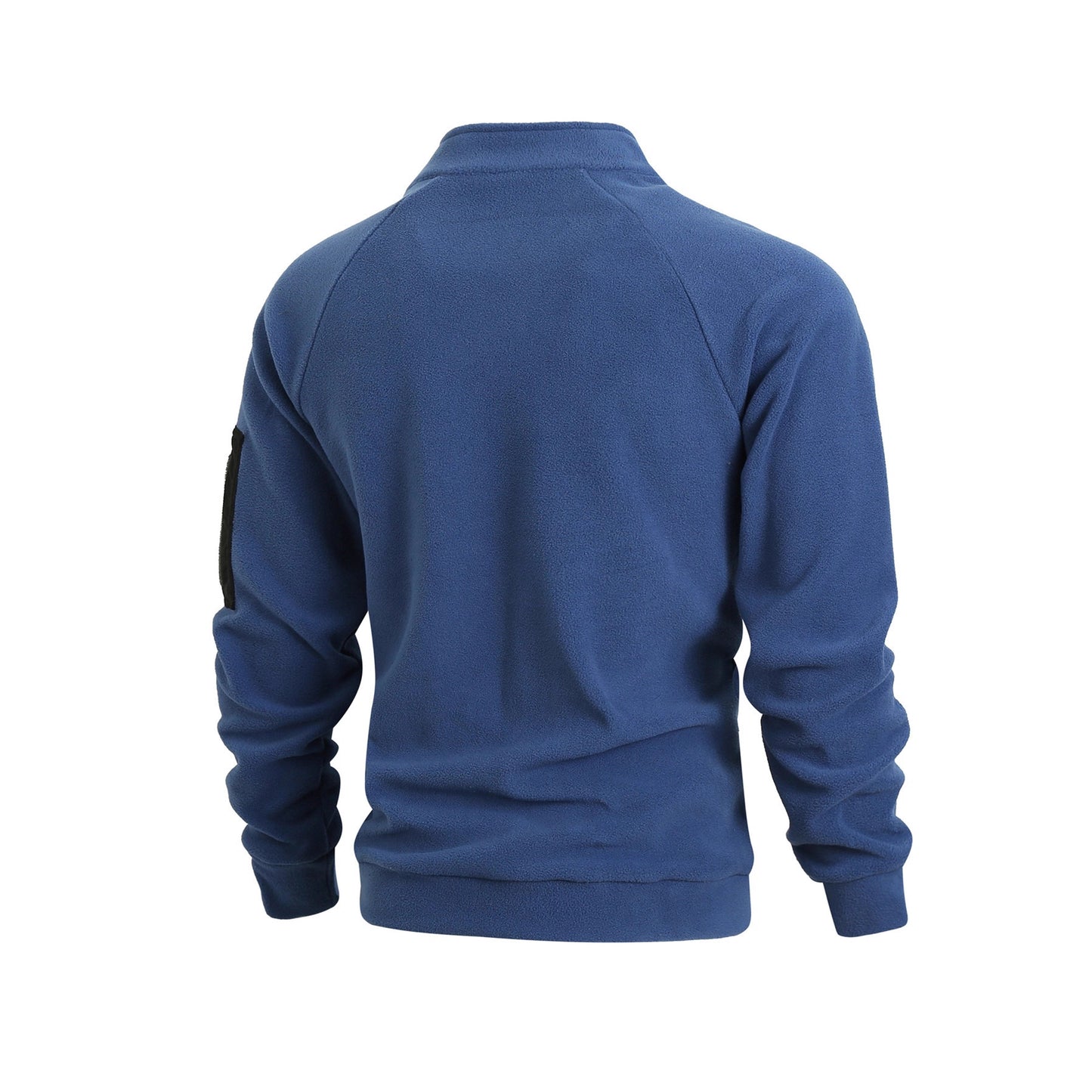 Trendy Koraal Fleece Outdoor Sweatshirt met Ritskraag voor Heren