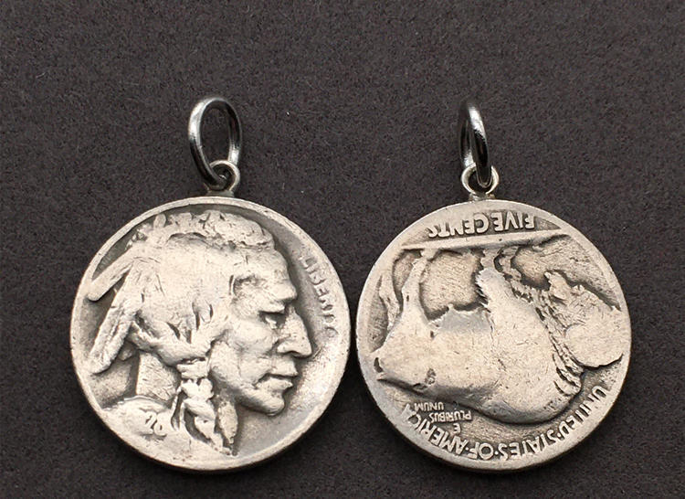 Amerikaanse Oude Indiase Munthanger Ornamenten Ketting voor Heren