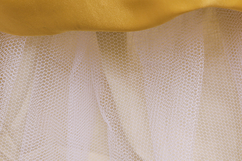 Meisjesavondjurken met  Pailletten Borduurwerk