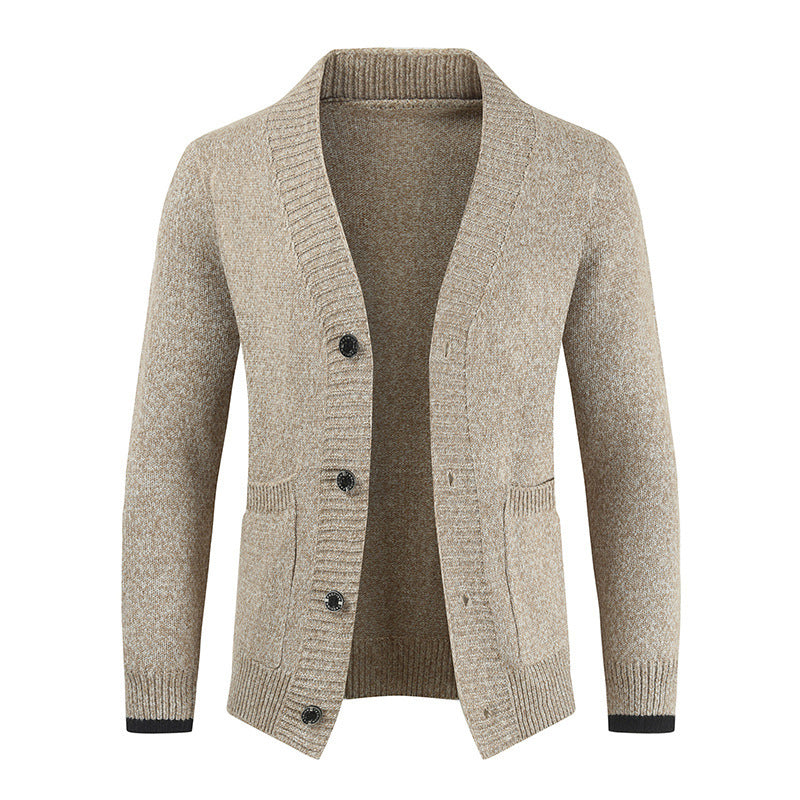 Casual Slim-Fit Winter Trui-Cardigan met Knoopsluiting