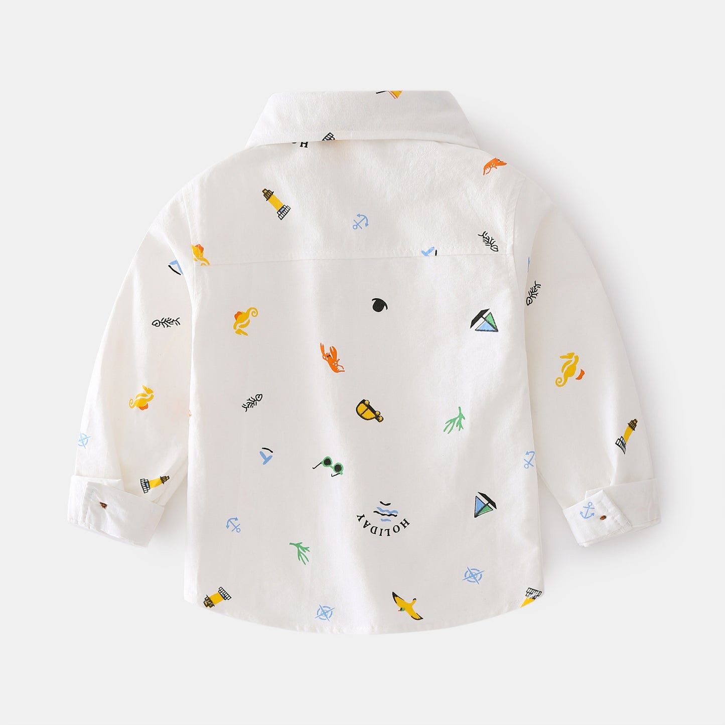 Casual Overhemd met Lange Mouwen en Print voor Peuters/ Kinderen