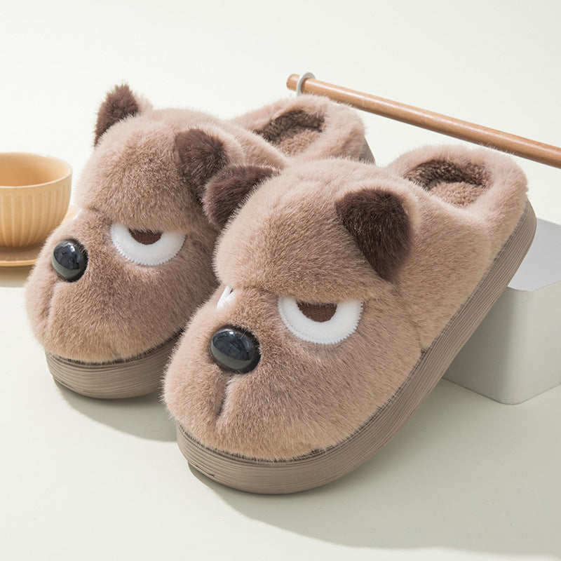 Winterse Warme en Schattige Puppy Antislip Pantoffels voor Unisex