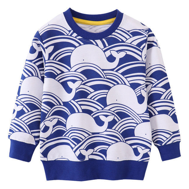 Reliëf Sweatshirts met Cartoonprint voor Kinderen