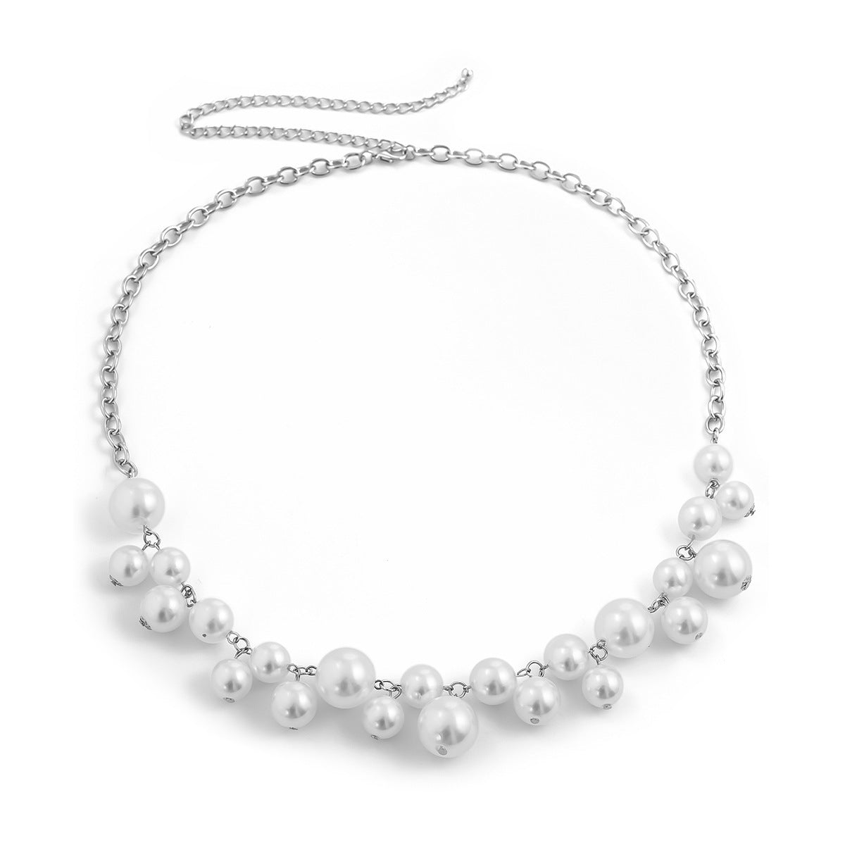 Stijlvolle Elegante Modeontwerp Creatieve Metalen Tailleketting met Imitatie Parels Kwastjes voor Dames