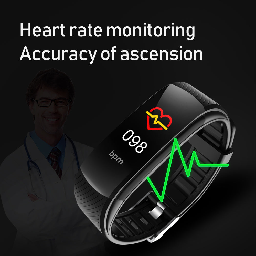 Stijlvolle Sportieve C5S Smartwatch met Stappenteller en Gezondheidsmonitoring voor Heren