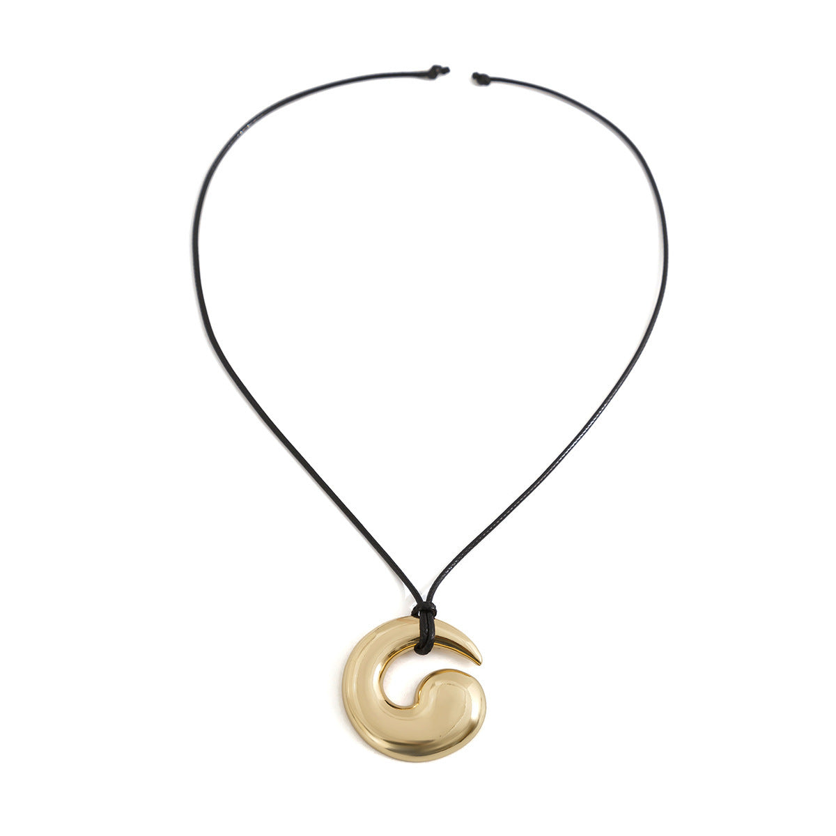 Modieuze Gepersonaliseerde Retro Ronde Holle Oorbellen/Broche/Halsketting in Vorm van Slak met Koordsluiting voor Dames