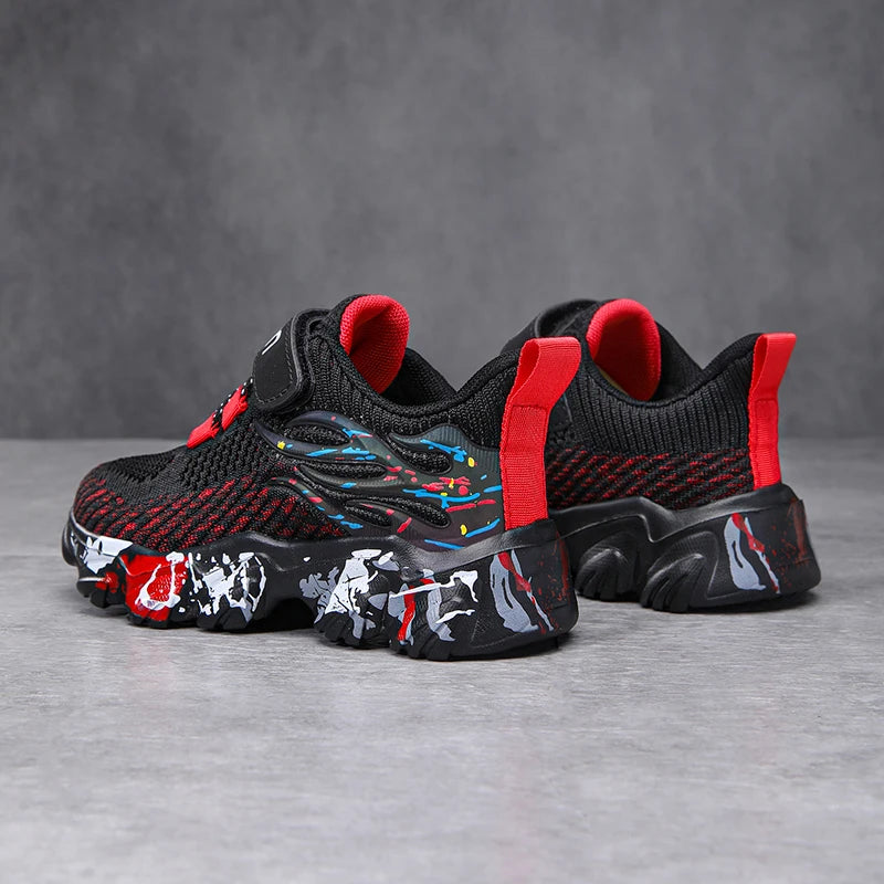 Trendy Tweekleurige Stijlvolle Casual Ademend Sportschoenen met Zachte Zool van Mesh voor Kinderen