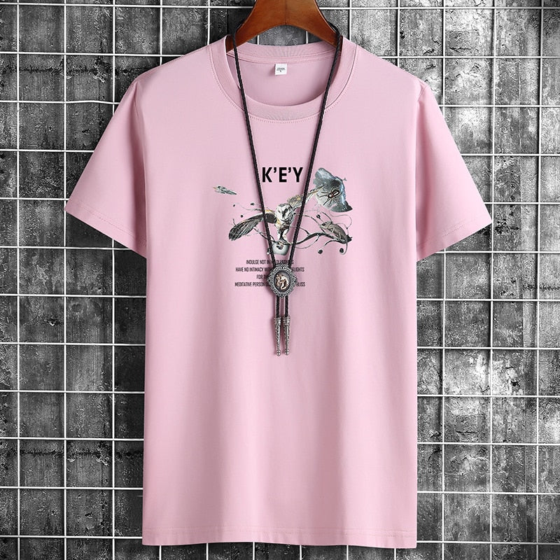 Modieuze Hiphopstijl Sportieve Effen Kleur Sportieve Ronde Hals T-shirt met Cartoonprint en Korte Mouwen voor Heren & Jongens