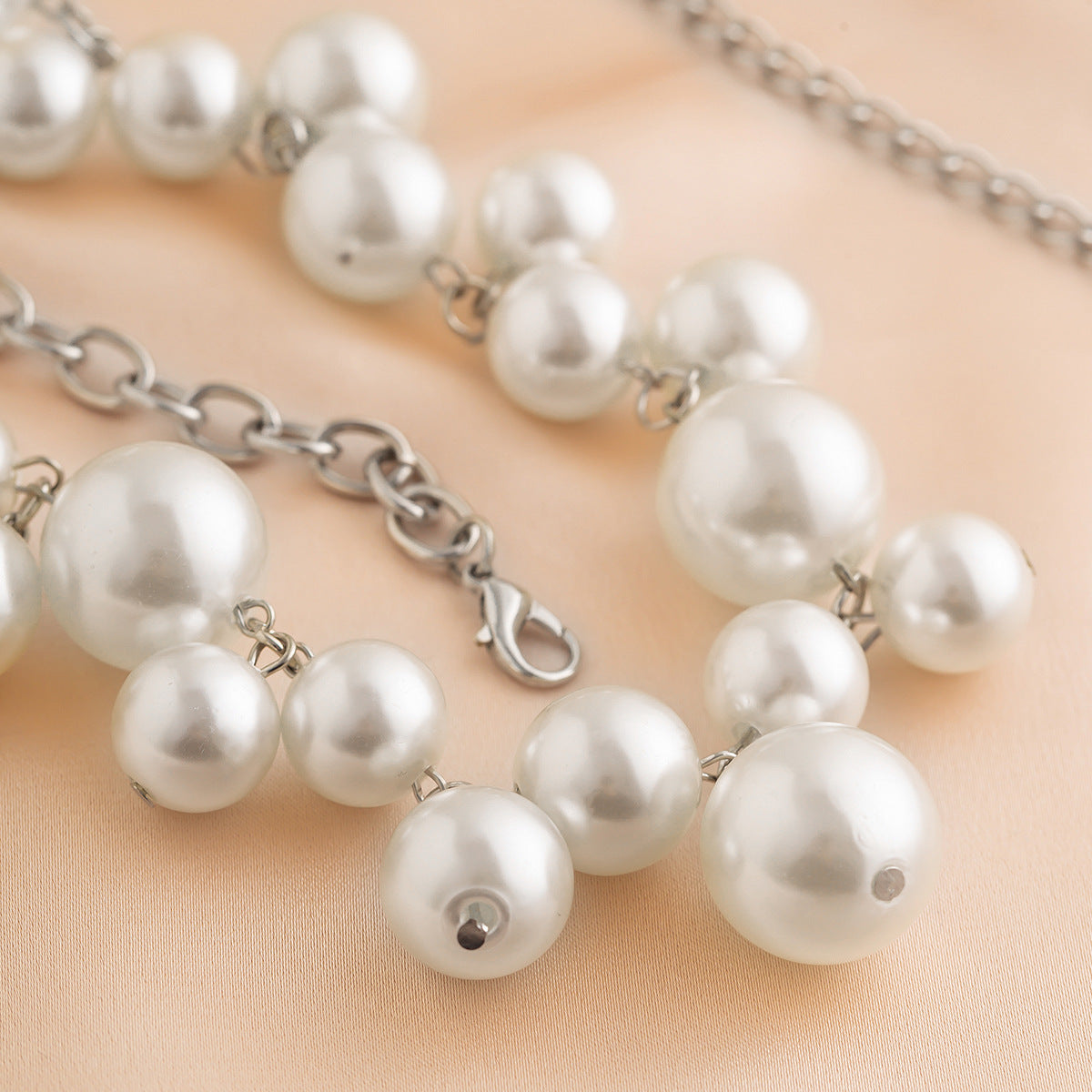 Stijlvolle Elegante Modeontwerp Creatieve Metalen Tailleketting met Imitatie Parels Kwastjes voor Dames