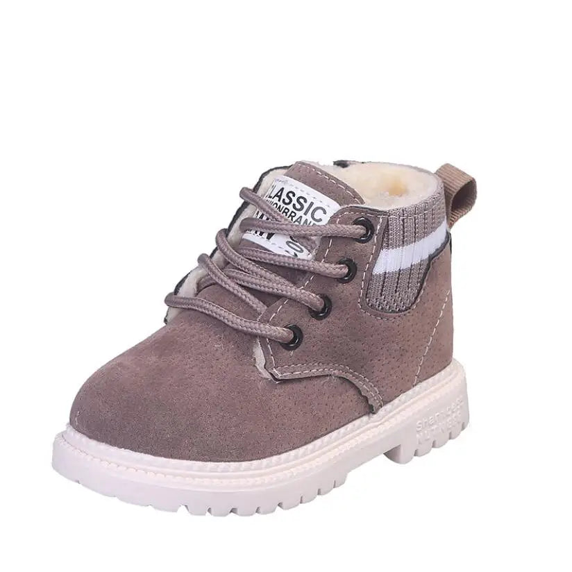 Modieuze Casual Effen Kleur Kids Enkelboots met/zonder Fluweelgevoerd van PU-Leer met Ritssluiting en Antislip Zool voor Kinderen