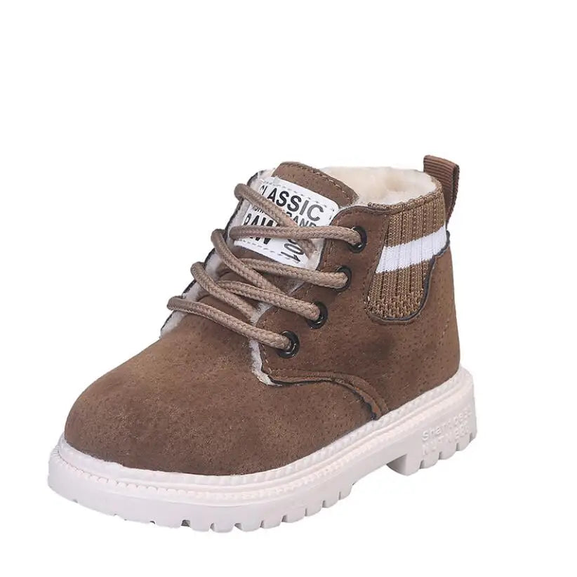 Modieuze Casual Effen Kleur Kids Enkelboots met/zonder Fluweelgevoerd van PU-Leer met Ritssluiting en Antislip Zool voor Kinderen