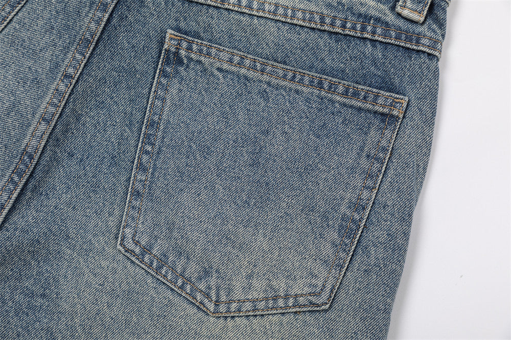 American Designer Casualr Washed Jeans voor Heren/ Jongens