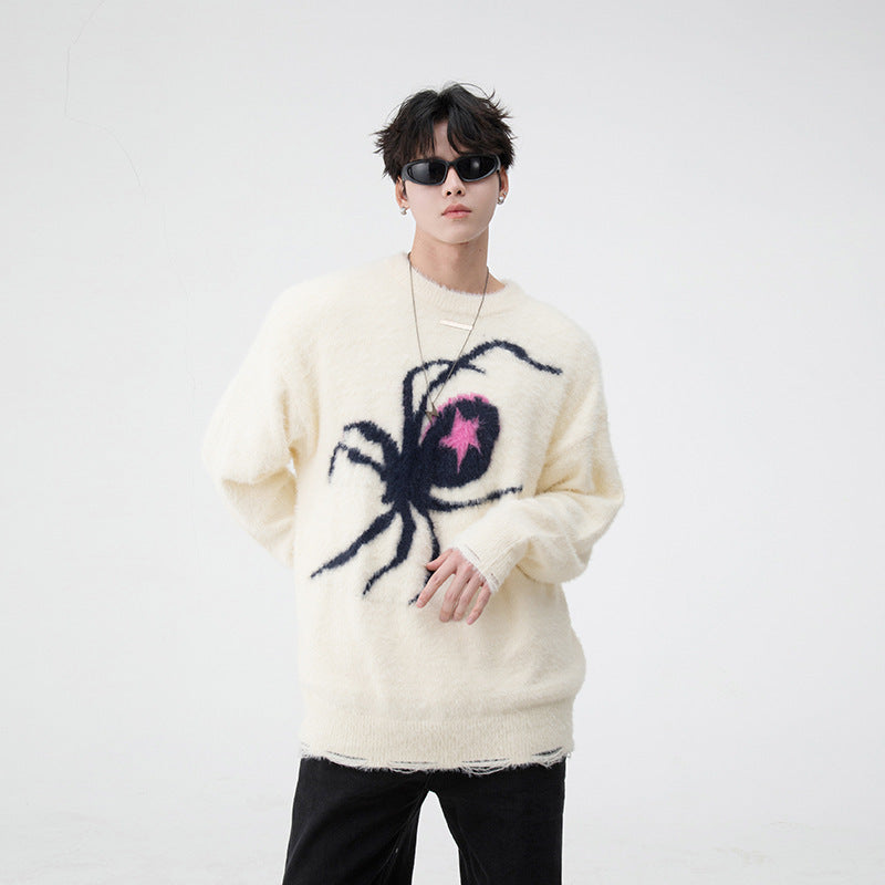 Amerikaanse Hiphop Spider Brocade Trui voor Tieners