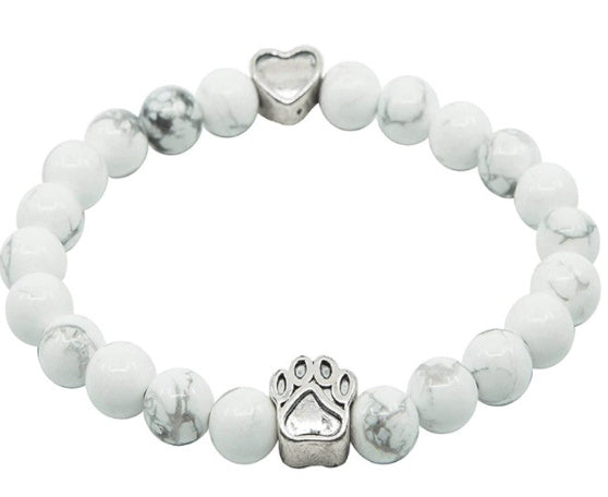 Indiase Tijgeroogsteen Armband met Onyx Hondenpoot in Amerikaanse Stijl voor Unisex