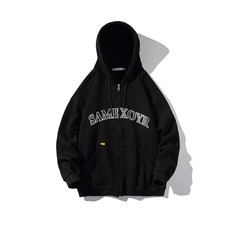 Capuchonvest met print