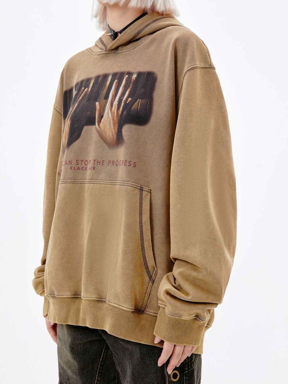 American Street Trendy Gewassen en Gedragen Hoodie met Cartoonprint voor Dames/ Plus-size & Meiden