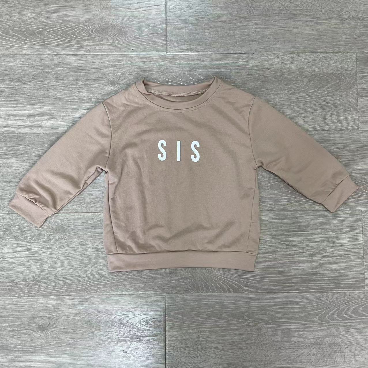 Casual Sweatshirt met Letter Print voor Kinderen in Europese en Amerikaanse Stijl