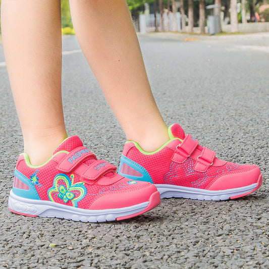 Stijlvolle Casual Sportsneakers van PU-Leer met Klittenband voor Meisjes & Meiden