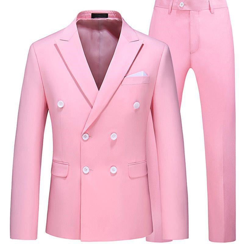 Slim Fit Twee-delige Set Casual Formeel/ Feestelijk Kostuum voor Heren