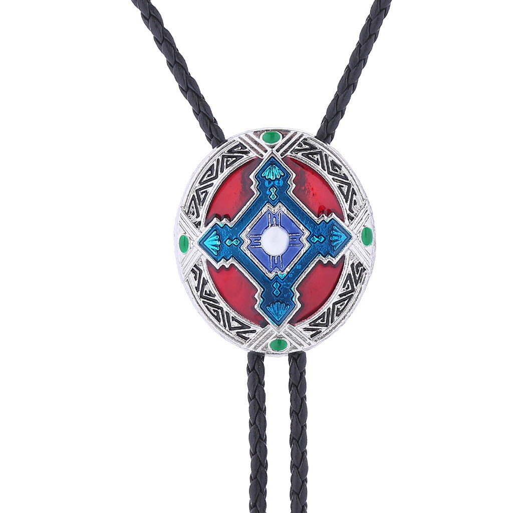 Indiase Orgineel Ontwerp Aboriginal Totem Stropdas Clip voor Heren