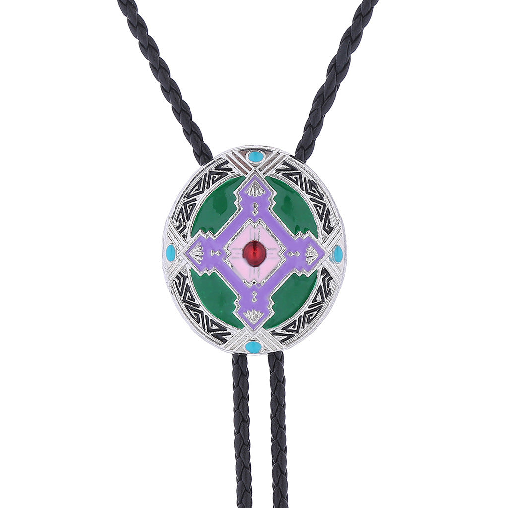 Indiase Orgineel Ontwerp Aboriginal Totem Stropdas Clip voor Heren