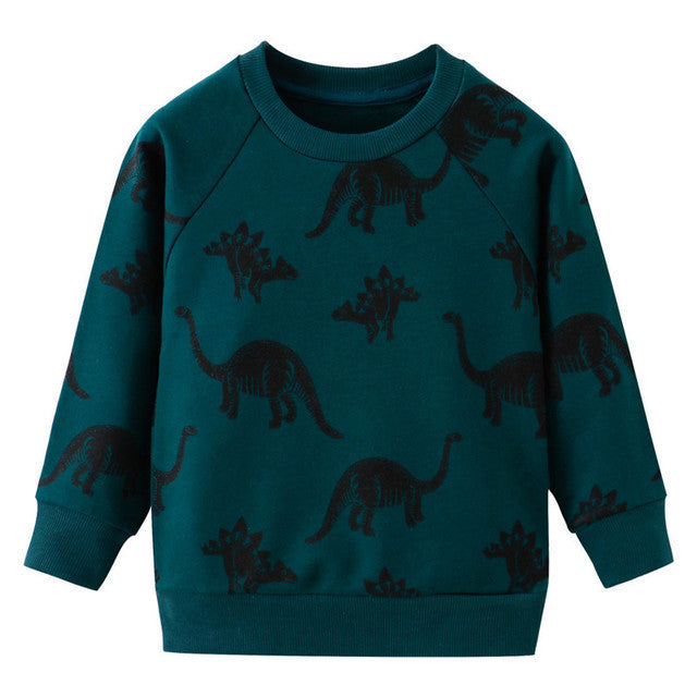 Reliëf Sweatshirts met Cartoonprint voor Kinderen