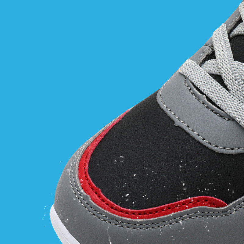 Winter Warme Kinderschoenen van PU-Leer en Fluweel met Klittenband voor Teenager