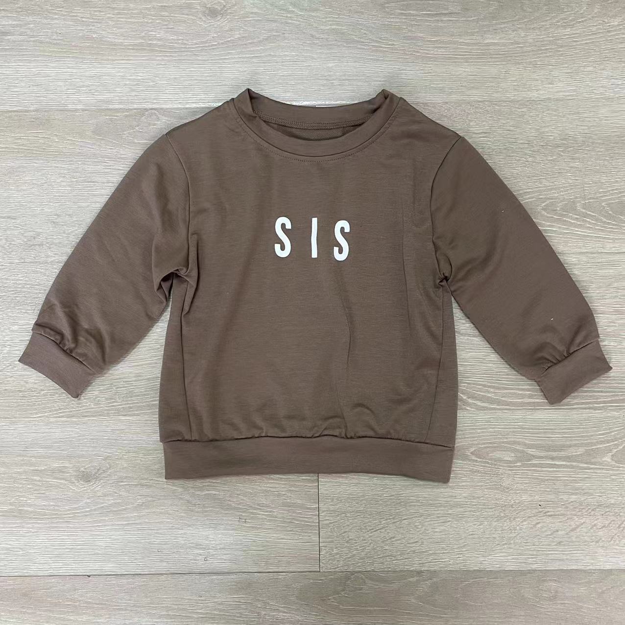 Casual Sweatshirt met Letter Print voor Kinderen in Europese en Amerikaanse Stijl