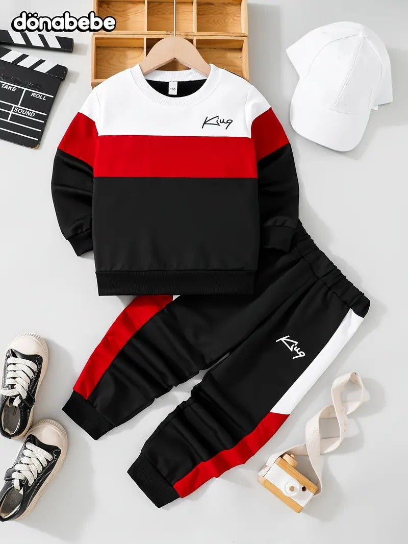 Design Sense Tweedelige Set Multicolor Sweatshirt & Broek voor Kinderen/ Tieners