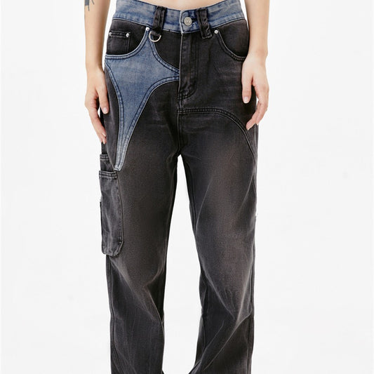 American Retro Washed Worn Jeans voor Dames & Meiden