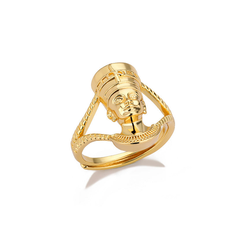 Elegante Indiase Dubbellaagse Ring van Koper voor Unisex