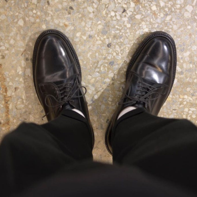 Europese Uniek Designer Retro Casual/Business NESERV Derby Schoenen van PU-Leer met Vetersluiting voor Heren