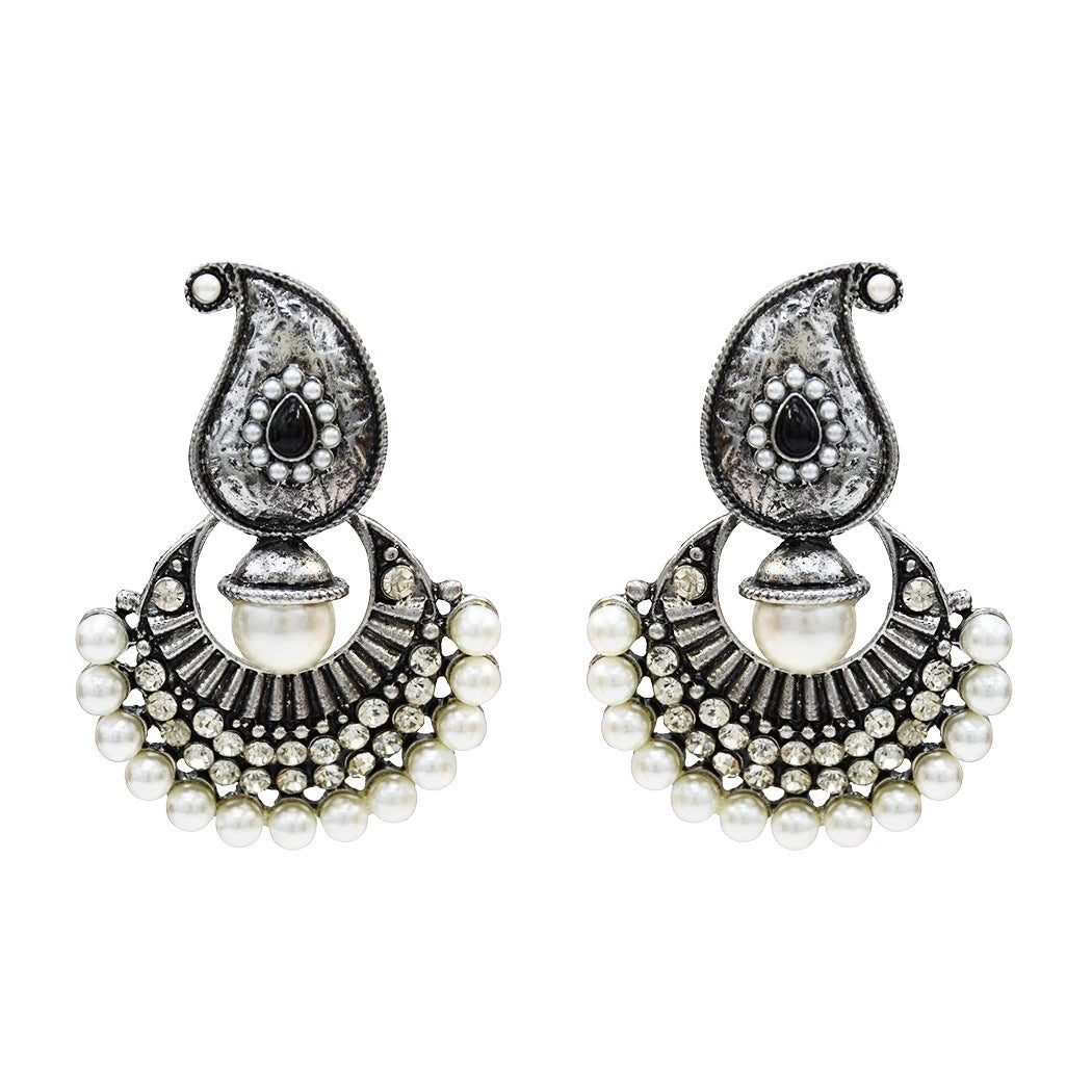 Indiase Stijl Legering Vintage Parel Jhumka Oorbellen voor Dames