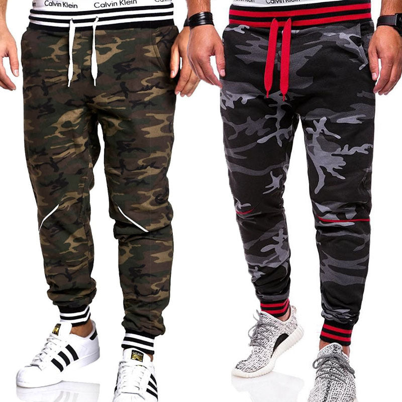 Casual Europese And Amerikaanse Stijl Camouflage Sweatpants voor Heren