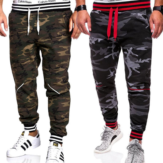 Casual Europese And Amerikaanse Stijl Camouflage Sweatpants voor Heren