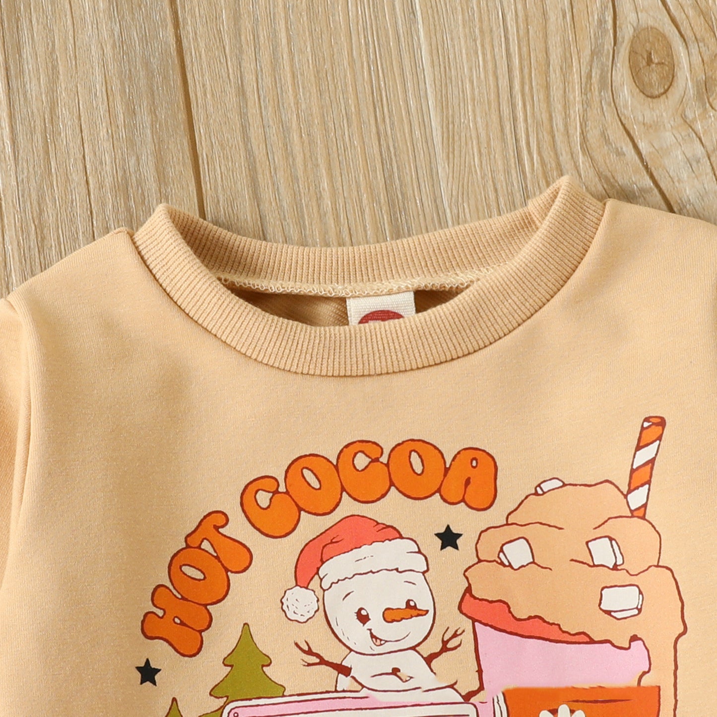 Casual Christmas Sweatshirt met Print in Europese & Amerikaanse Stijl voor Kinderen